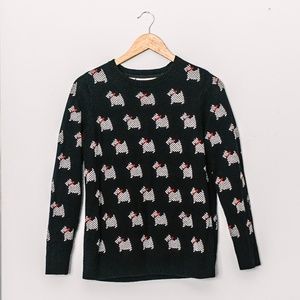 Size Medium Charter Club Scottie Dog Sweater